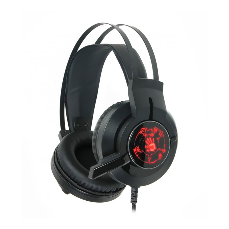 Навушники Bloody G430, Black, підсвічування, 2 x Mini jack (3.5 мм) + USB, накладні, кабель 2.2 м