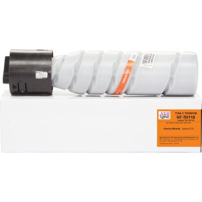 Тонер Konica Minolta TN-118, Black, Bizhub 215, туба, 12 000 стр, NewTone (NT-TN118)