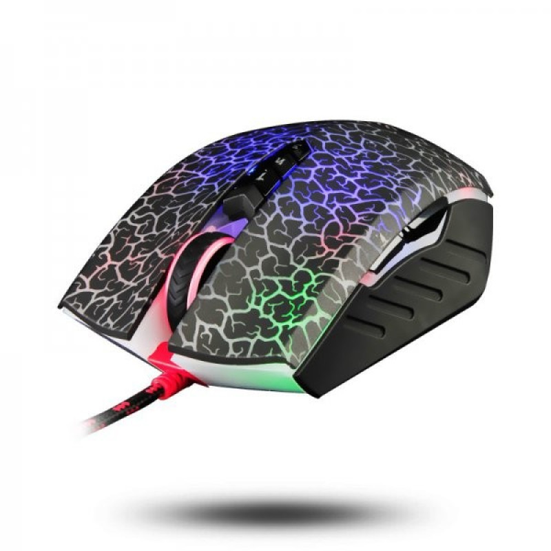 Миша Bloody A70A Black, USB, оптична (сенсор PixArt PMW3327), 1000 - 6200 dpi, 8 кнопок, 1.8 м