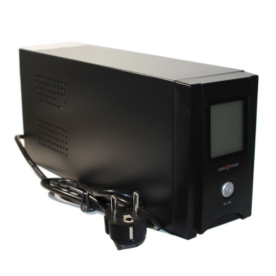 Джерело безперебійного живлення LogicPower UL650VA/390W, 2 розетки, 5 ступ. AVR, 7.5Ач12В. черный пластиковый корпус