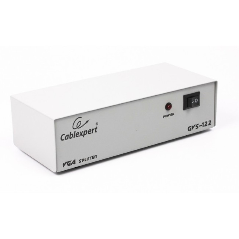 Сплітер VGA 2 Port Cablexpert GVS122 (розгалужувач, ком. 2 монітора)