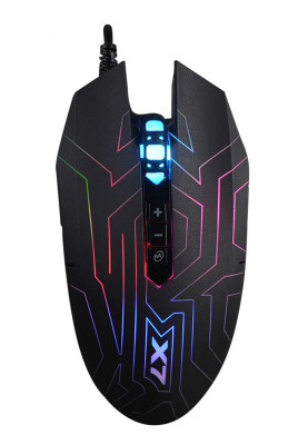 Миша A4Tech X77 USB X7 Game Oscar Neon mouse, Optical, 2400 dpi, Black