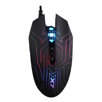 Миша A4Tech X77 USB X7 Game Oscar Neon mouse, Optical, 2400 dpi, Black