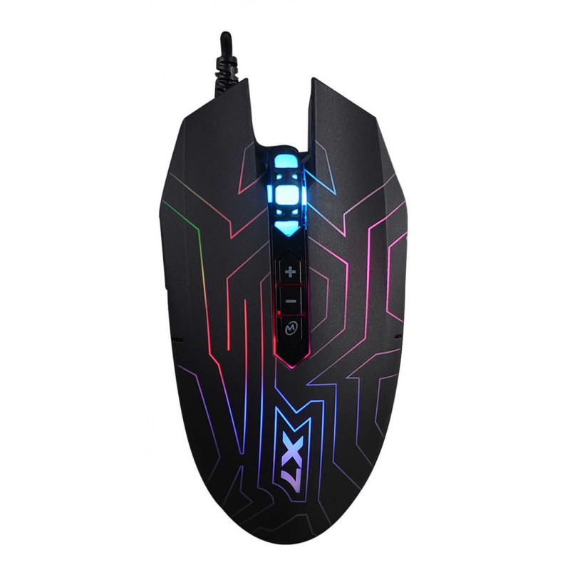 Миша A4Tech X77 USB X7 Game Oscar Neon mouse, Optical, 2400 dpi, Black