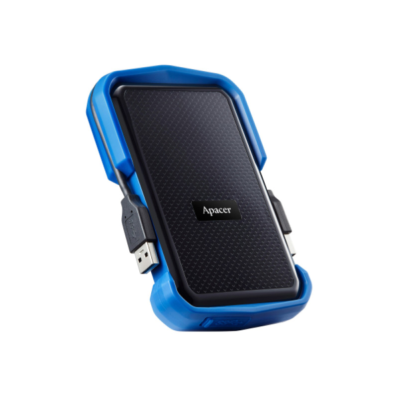 Зовнішній жорсткий диск 2Tb Apacer AC631, Black/Blue, 2.5", USB 3.1 (AP2TBAC631U-1)