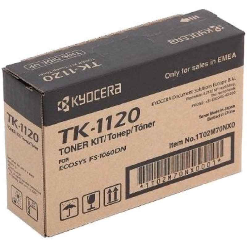 Картридж Kyocera TK-1120, Black, FS-1025/1125/1160, 3000 стор (1T02M70NX1)