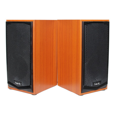 Колонки 2.0 Havit HV-SK518 Wood, 2 x 3 Вт, МДФ, живлення від USB, керування ззаду