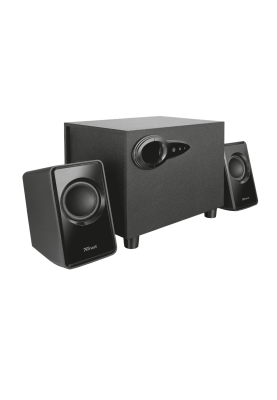 Колонки 2.1 Trust Avora, Black, 9W (2x1.5W + 6W), працює від USB, сабвуфер з регулятором гучності та басу (20442)