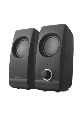 Колонки 2.0 Trust Remo, Black, 8W, працює від USB, регулятор гучності на передній панелі (17595)