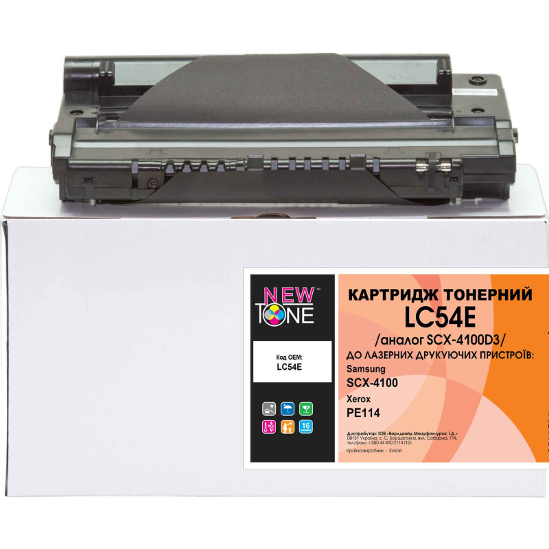 Картридж Samsung SCX-4100D3, Black, SCX-4100, 3000 стор, NewTone (LC54E)