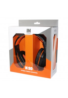 Навушники Gemix N20 Gaming Black/Orange, Mini jack, мікрофон, накладні, кабель 1.2 м