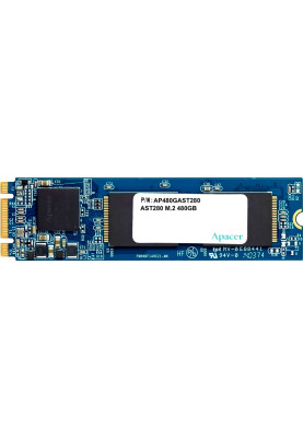 Твердотільний накопичувач M.2 480Gb, Apacer AST280, SATA3, TLC, 520/495 MB/s (AP480GAST280-1)