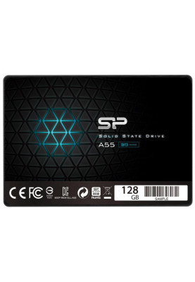Твердотільний накопичувач 128Gb, Silicon Power Ace A55, SATA3, 2.5", 3D TLC, 530/530 MB/s (SP128GBSS3A55S25)