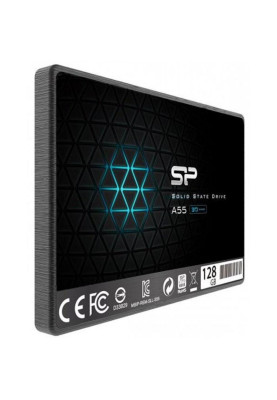 Твердотільний накопичувач 128Gb, Silicon Power Ace A55, SATA3, 2.5", 3D TLC, 530/530 MB/s (SP128GBSS3A55S25)