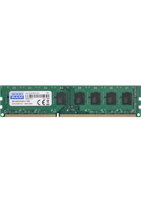 Пам'ять 8Gb DDR3, 1600 MHz, Goodram, 11-11-11-28, 1.35V (GR1600D3V64L11/8G)