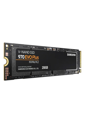 Твердотільний накопичувач M.2 250Gb, Samsung 970 Evo Plus, PCI-E 3.0 x4, MLC 3-bit, 3500/3300 MB/s (MZ-V7S250BW)