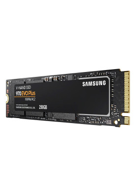 Твердотільний накопичувач M.2 250Gb, Samsung 970 Evo Plus, PCI-E 3.0 x4, MLC 3-bit, 3500/3300 MB/s (MZ-V7S250BW)