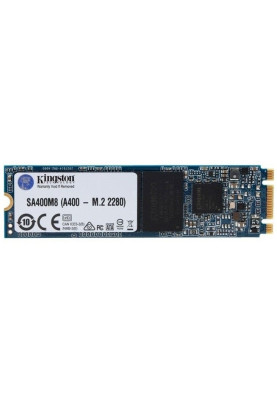 Твердотільний накопичувач M.2 120Gb, Kingston A400, SATA3, TLC, 500/320 MB/s (SA400M8/120G)