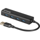 Концентратор USB 3.0 Defender Quadro Express, 4 порти, чорний
