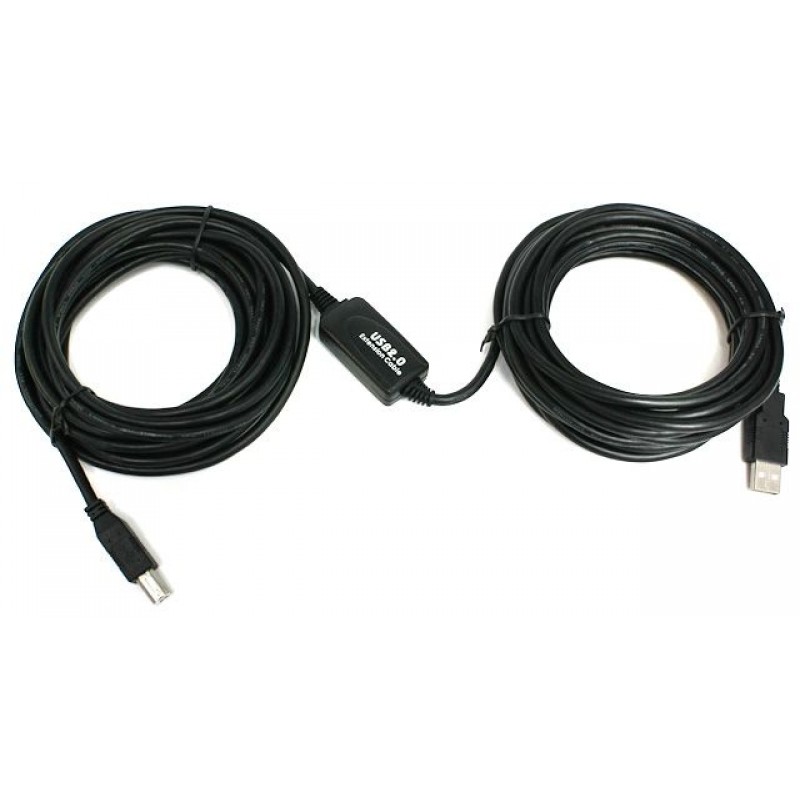 Кабель USB - USB BM 10 м Viewcon Black (VV013-10M)