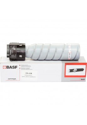 Тонер Konica Minolta TN-118, Black, Bizhub 215, туба, 12 000 стр, BASF (BASF-KT-TN118)