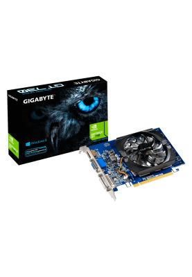 Відеокарта GeForce GT730, Gigabyte, 2Gb GDDR3, 64-bit, VGA/DVI/HDMI, 902/1800 MHz (GV-N730D3-2GI)