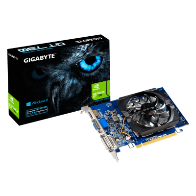 Відеокарта GeForce GT730, Gigabyte, 2Gb GDDR3, 64-bit, VGA/DVI/HDMI, 902/1800 MHz (GV-N730D3-2GI)