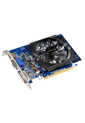 Відеокарта GeForce GT730, Gigabyte, 2Gb GDDR3, 64-bit, VGA/DVI/HDMI, 902/1800 MHz (GV-N730D3-2GI)