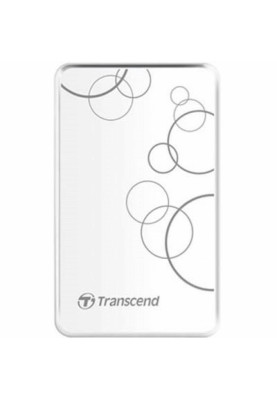 Зовнішній жорсткий диск 1Tb Transcend StoreJet 25A3W, White, 2.5", USB 3.1 (TS1TSJ25A3W)