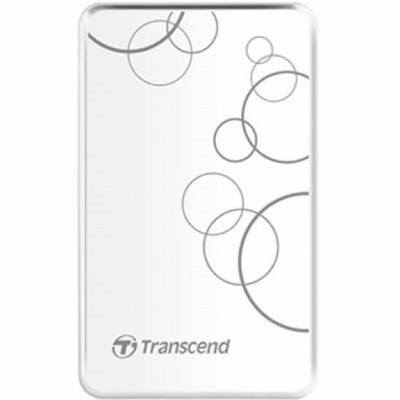 Зовнішній жорсткий диск 1Tb Transcend StoreJet 25A3W, White, 2.5", USB 3.1 (TS1TSJ25A3W)