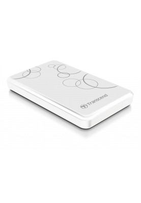 Зовнішній жорсткий диск 1Tb Transcend StoreJet 25A3W, White, 2.5", USB 3.1 (TS1TSJ25A3W)