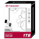 Зовнішній жорсткий диск 1Tb Transcend StoreJet 25A3W, White, 2.5", USB 3.1 (TS1TSJ25A3W)