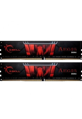 Пам'ять 16Gb x 2 (32Gb Kit) DDR4, 2666 MHz, G.Skill Aegis, 19-19-19-43, 1.2V (F4-2666C19D-32GIS)