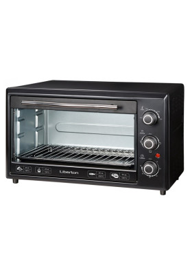 Електродуховка Liberton LEO-351 Black, 1800W, 35 л, металевий корпус, індикатор роботи, таймер, 3 режими нагрівання