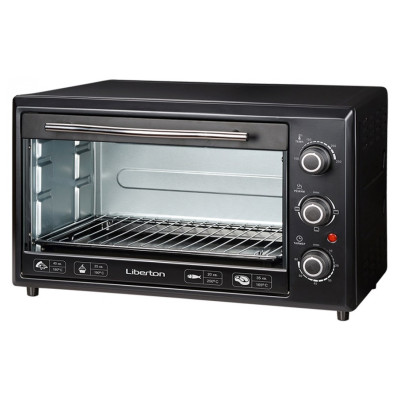 Електродуховка Liberton LEO-351 Black, 1800W, 35 л, металевий корпус, індикатор роботи, таймер, 3 режими нагрівання