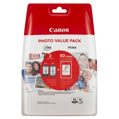 Комплект картриджів Canon PG-46 + CL-56, 15 мл + 12.6 мл (9059B003)