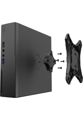 Корпус GameMax MT300-2U3-60W Black, 60 Вт, Mini ITX, 2xUSB 3.0, 1x40 мм