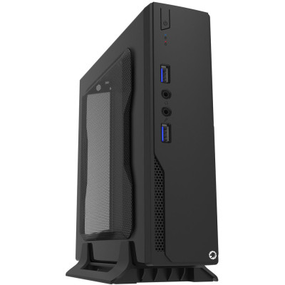 Корпус GameMax MT300-2U3-60W Black, 60 Вт, Mini ITX, 2xUSB 3.0, 1x40 мм