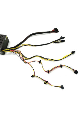 Блок живлення 600 Вт, Deepcool DE600 v2, Black, 12 см, 3xMolex / 4xSATA / 6+2-pin / 4+4-pin / 20+4-pin, захист: OVP/ SCP/UVP/OPP, ATX12V V2.4 (DP-DE600US-PH)