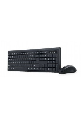 Комплект бездротовий Gembird KBS-WM-03-UA, Black (клавіатура+миша)