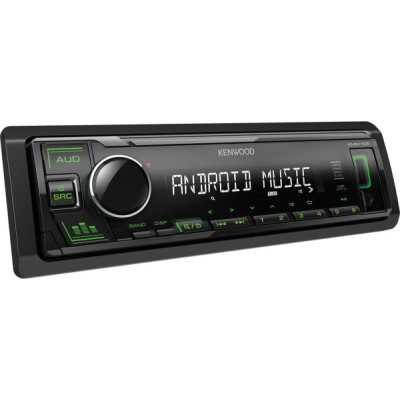 Автомагнітола Kenwood KMM-105 GY, USB, 1 Din, підсвітка Green