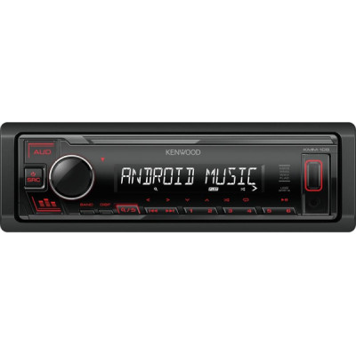 Автомагнітола Kenwood KMM-105 RY USB, 1 Din, підсвітка Red