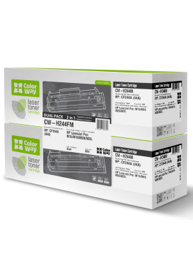 Картридж HP 44A (CF244A), Black, M15/M28, 2 x 1000 стор, ColorWay, Dual Pack (CW-H244FM)