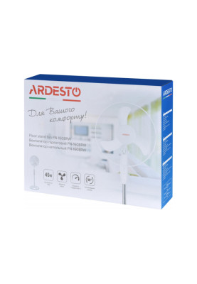 Вентилятор підлоговий Ardesto FN-1608RW White, 45W, 3 швидкості, діаметр 40 см