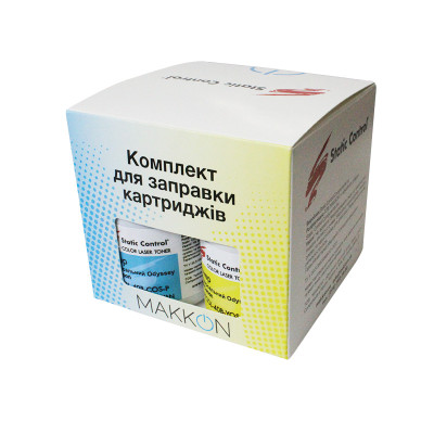 Тонер + чіп HP CLJ 1210/1215/1510/1515, CM1312, Canon LBP-5050, MF-8030, B/C/M/Y, 4x40 г, Static Control (KIT-MPTCOL-U37)