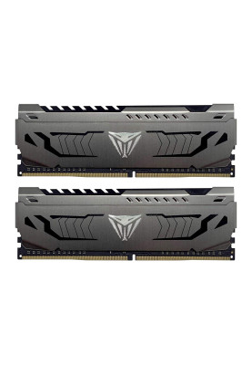 Пам'ять 16Gb x 2 (32Gb Kit) DDR4, 3200 MHz, Patriot Viper Steel, Black, 16-18-18-36, 1.35V, з радіатором (PVS432G320C6K)
