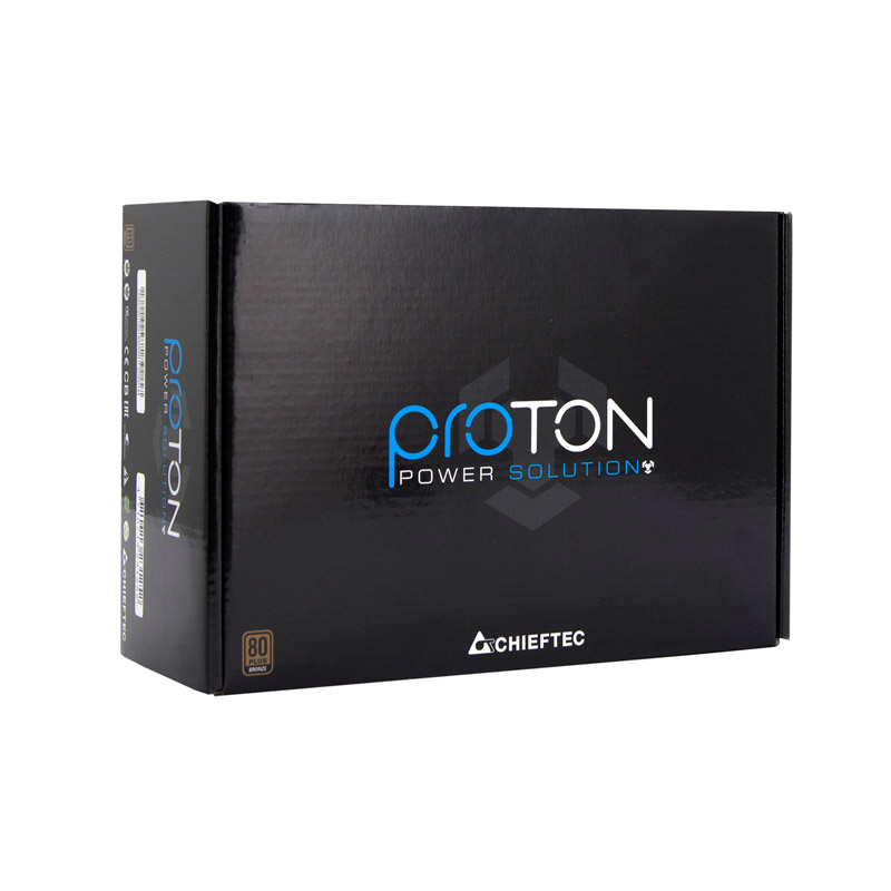 Блок живлення 500 Вт, Chieftec PROTON, Black, 80+ Bronze, Active PFC, 12 см, 3xMolex / 6xSATA / 2x6+2-pin / 1x20+4-pin / 1x4+4-pin, захист AFC/OCP/OPP/OTP/OVP/SCP/SIP/UVP, ATX 12V 2.3 (BDF-500S)