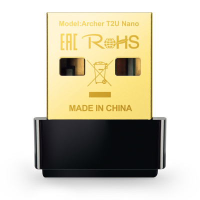 Мережевий адаптер USB TP-LINK Archer T2U Nano/AC600 Wireless  802.11ac Dual Band USB Adapter, mini-size, USB 2.0