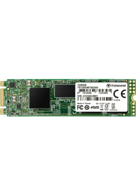 Твердотільний накопичувач M.2 128Gb, Transcend MTS830S, SATA3, 3D TLC, 560/510 MB/s (TS128GMTS830S)