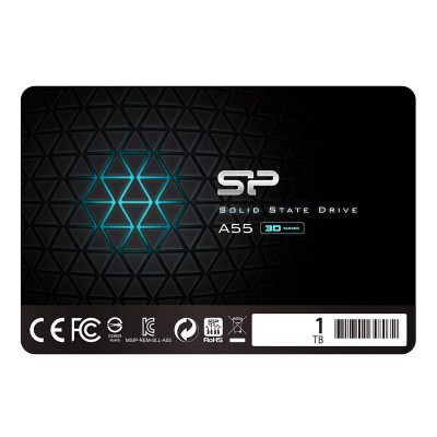 Твердотільний накопичувач 1Tb, Silicon Power A55, SATA3, 2.5", TLC, 560/450 MB/s (SP001TBSS3A55S25)